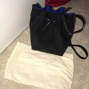 100% authentic Mansur Gavriel blk mini bucket bag